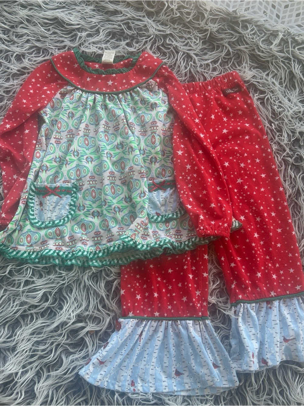 Matilda Jane sz 6 Make Believe Cold Winter's Night pajamas Christmas